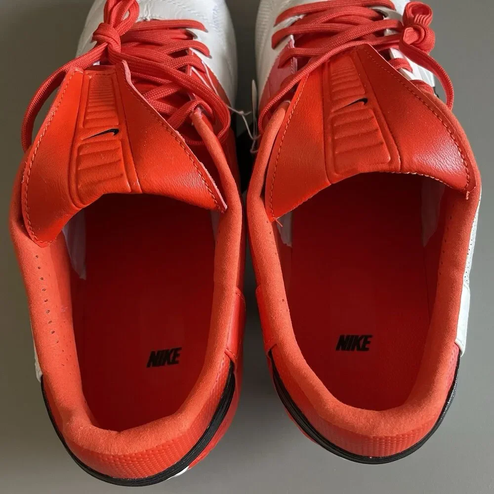 NIKE PREMIER III FG White Orange Black SOCCER Cleats HM0265-800 Men's Size 10.5